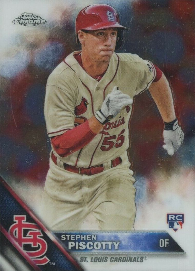 2016 Topps Chrome Stephen Piscotty #132 Baseball Card