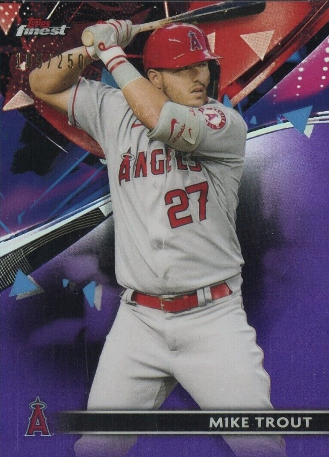 2021 Topps Finest Mike Trout #57 Baseball Card