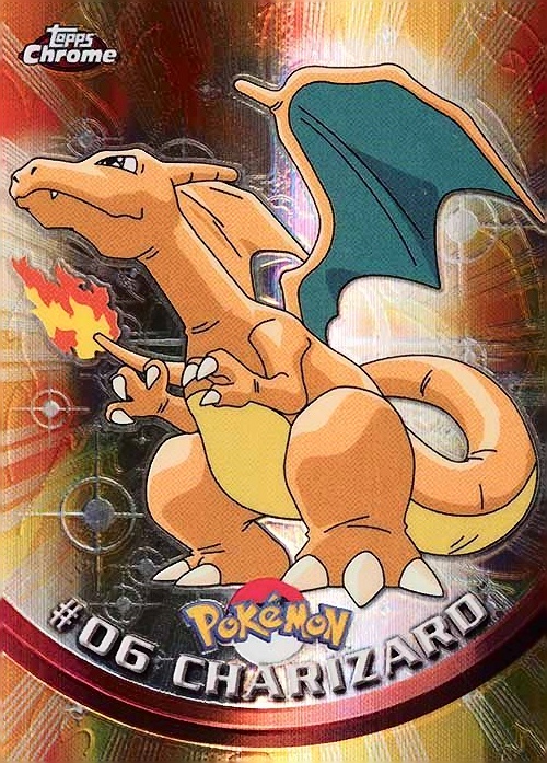 2000 Topps Chrome Pokemon T.V. Charizard #6 TCG Card