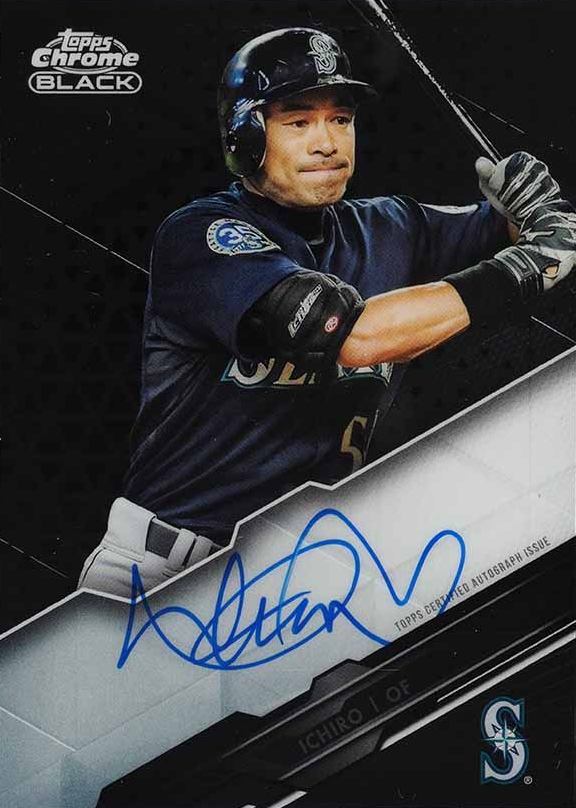 2020 Topps Chrome Black Autographs Ichiro #IS Baseball Card