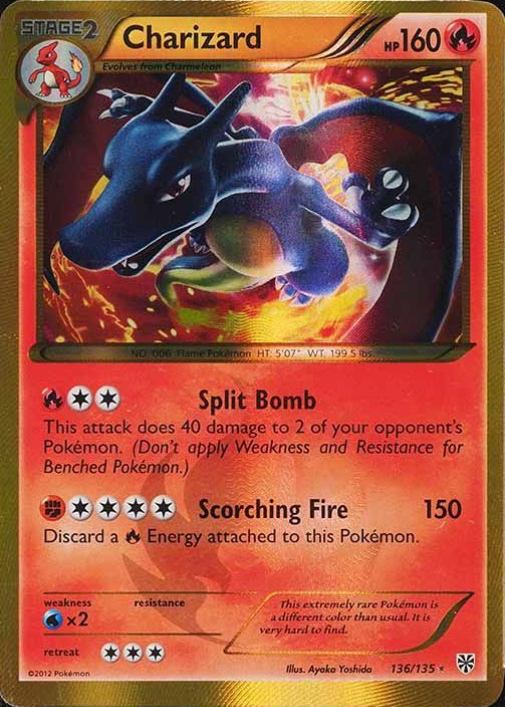 2013 Pokemon Black & White Plasma Storm Charizard #136 TCG Card