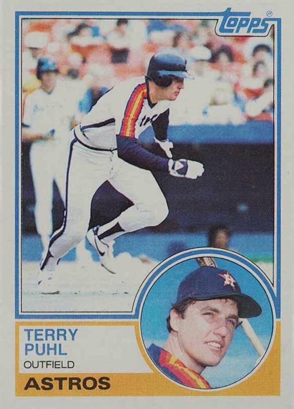 1983 Topps Terry Puhl #39 Baseball Card