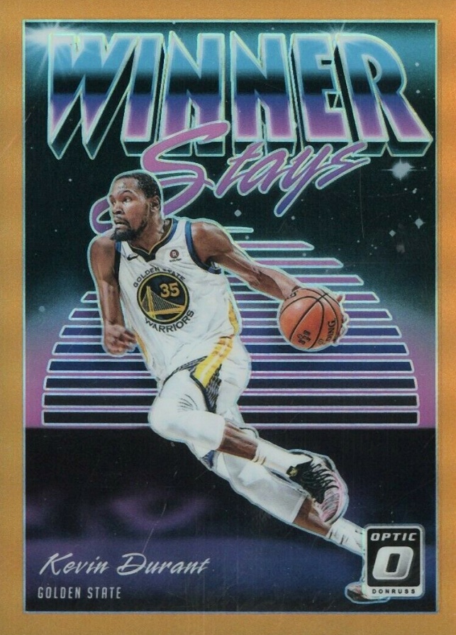 2018 Panini Donruss Optic Winner Stays Kevin Durant #5 Basketball Card