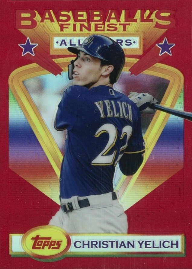 2020 Finest Flashbacks Christian Yelich #85 Baseball Card