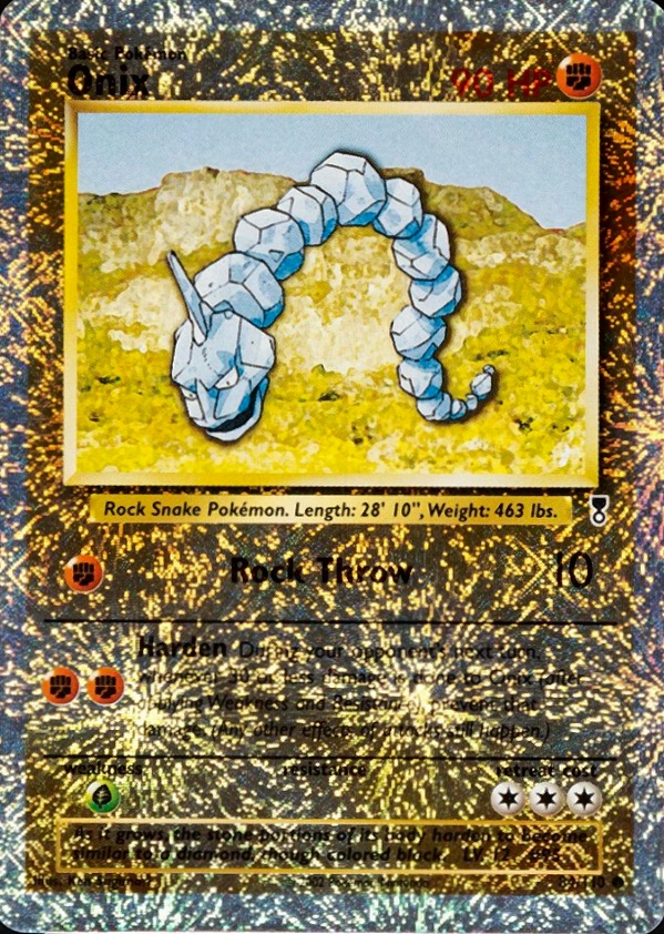 2002 Pokemon Legendary Collection  Onix-Reverse Foil #84 TCG Card