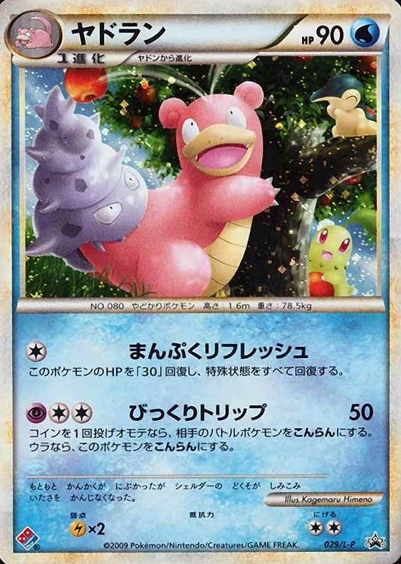 2009 Pokemon Japanese Promo Slowbro-Holo #029 TCG Card