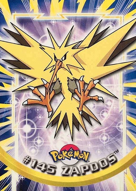 2000 Topps Pokemon TV Animation Series 3 Zapdos #145 TCG Card