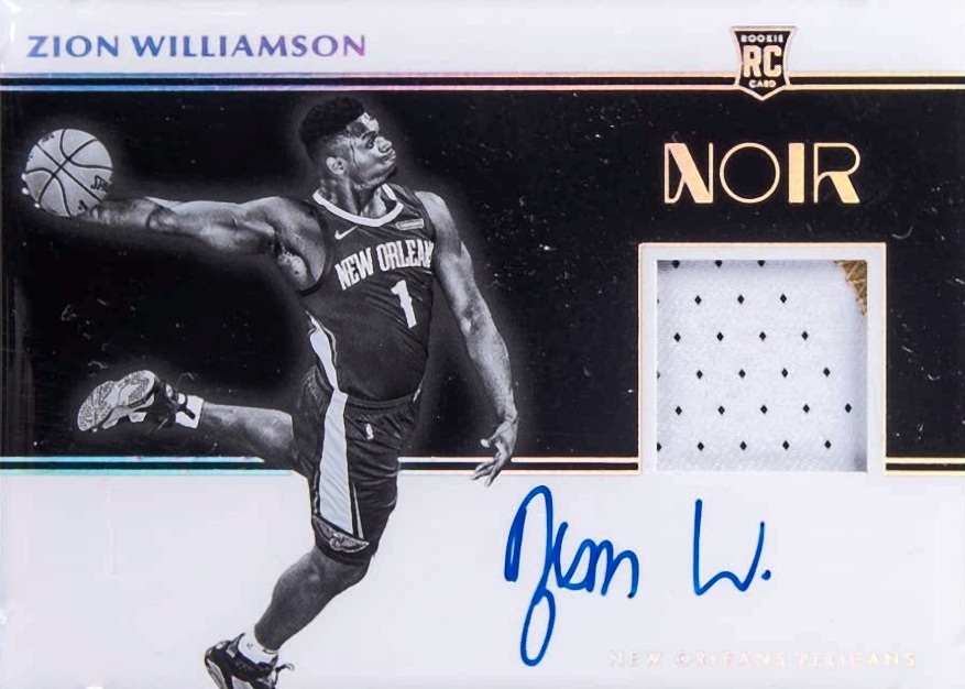 2019 Panini Noir Zion Williamson #328 Basketball Card
