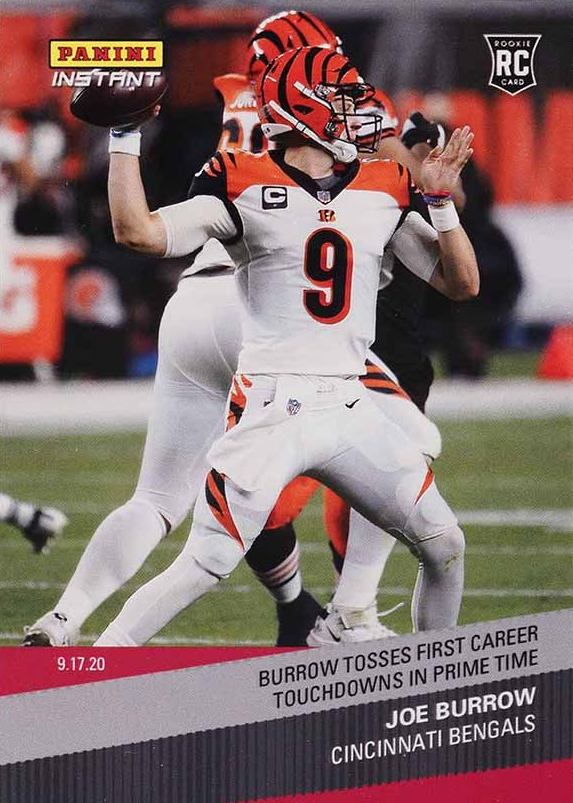 2020 Panini Instant NFL Joe Burrow #24 Football Card