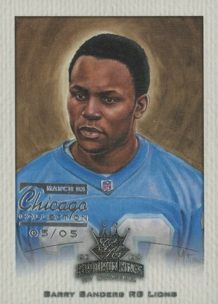 2002 Donruss Gridiron Kings Barry Sanders #152 Football Card