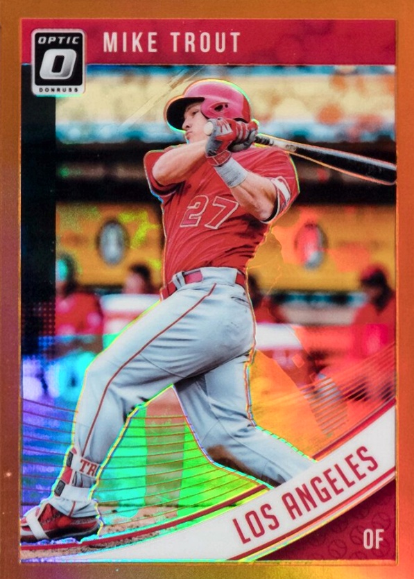 2018 Panini Donruss Optic Mike Trout #121 Baseball Card