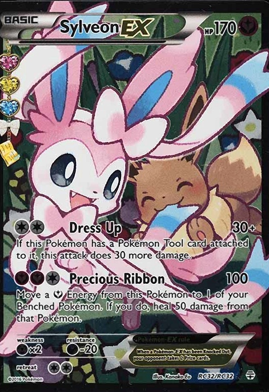 2016 Pokemon XY Generations Radiant Collection Full Art/Sylveon EX #RC32 TCG Card