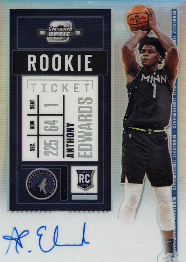 2020 Panini Contenders Optic Anthony Edwards #137 Basketball Card