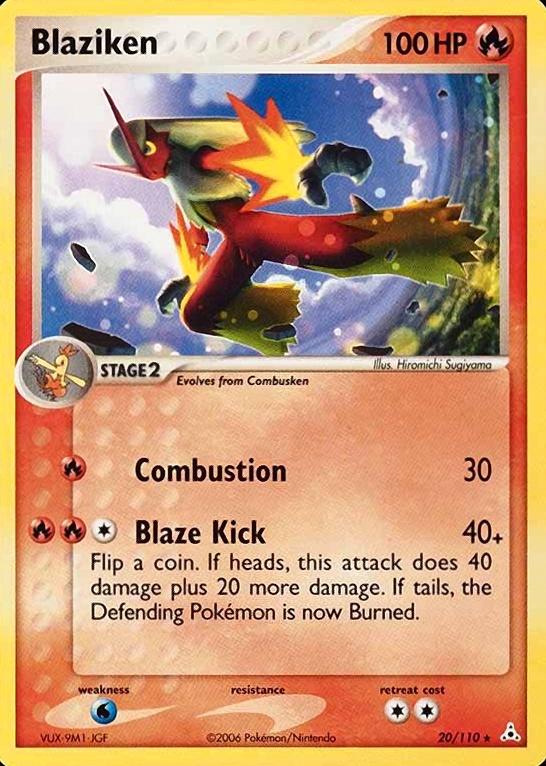 2006 Pokemon EX Holon Phantoms Blaziken #20 TCG Card