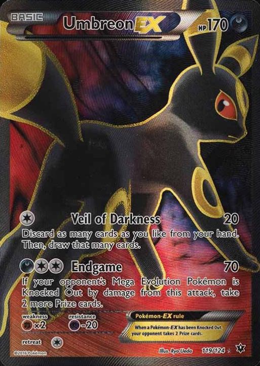 2016 Pokemon XY Fates Collide Full Art/Umbreon EX #119 TCG Card