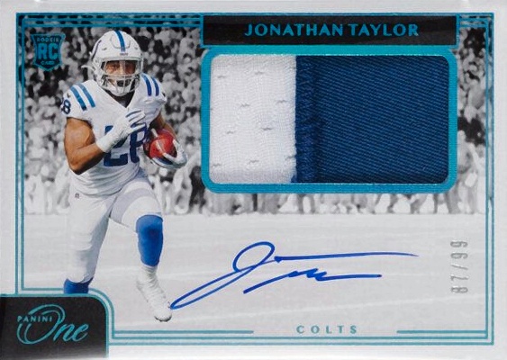 2020 Panini One Jonathan Taylor #18 Football Card