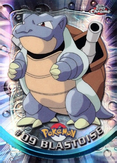 2000 Topps Chrome Pokemon T.V. Blastoise #9 TCG Card