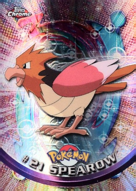 2000 Topps Chrome Pokemon T.V. Spearow #21 TCG Card