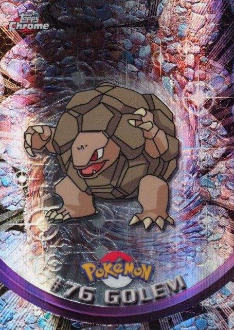 2000 Topps Chrome Pokemon T.V. Golem #76 TCG Card