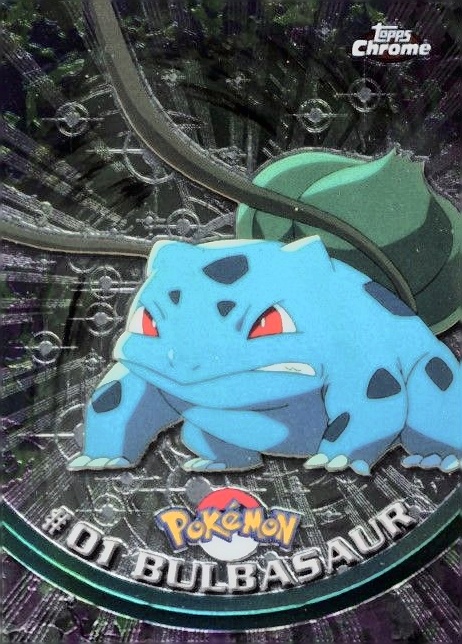 2000 Topps Chrome Pokemon T.V. Bulbasaur #1 TCG Card