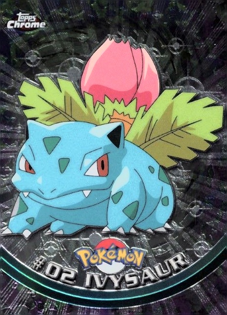 2000 Topps Chrome Pokemon T.V. Ivysaur #2 TCG Card