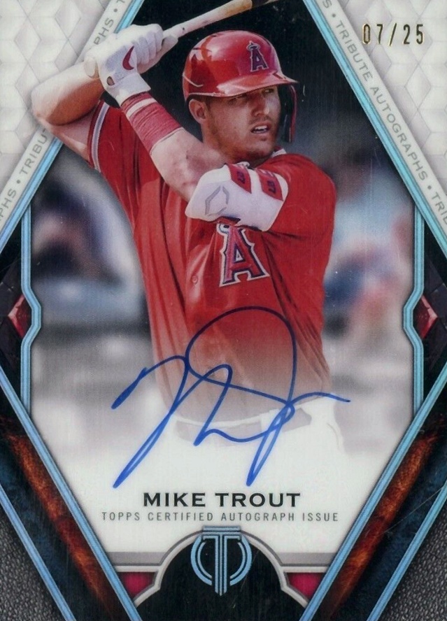 2021 Topps Tribute Tribute Autograph Mike Trout #MT Baseball Card