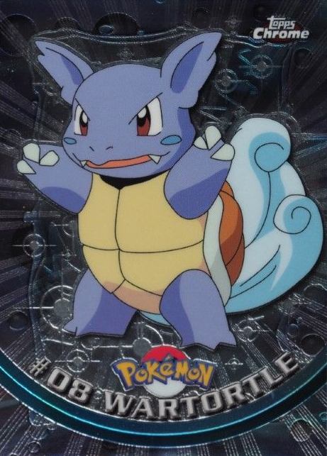 2000 Topps Chrome Pokemon T.V. Wartortle #8 TCG Card