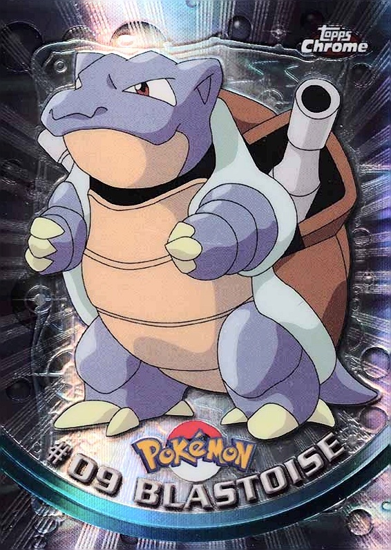 2000 Topps Chrome Pokemon T.V. Blastoise #9 TCG Card