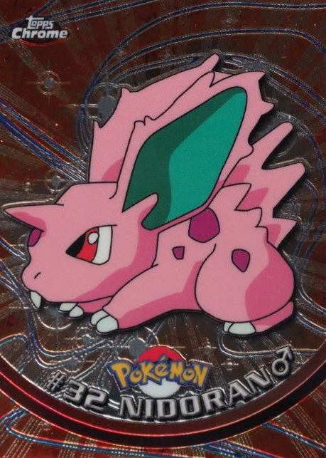 2000 Topps Chrome Pokemon T.V. Nidoran #32 TCG Card