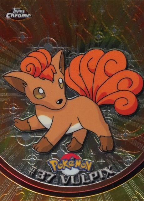 2000 Topps Chrome Pokemon T.V. Vulpix #37 TCG Card