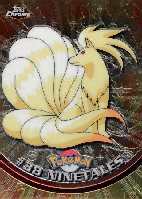 2000 Topps Chrome Pokemon T.V. Ninetales #38 TCG Card