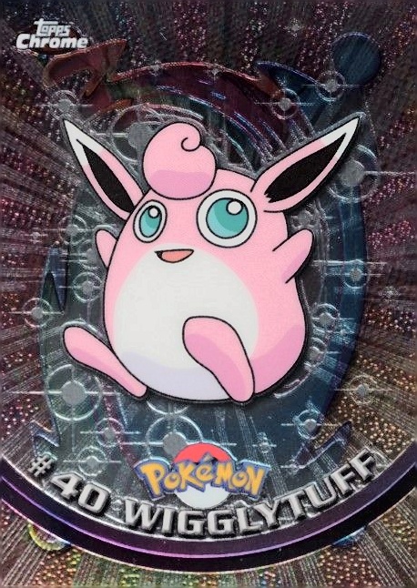 2000 Topps Chrome Pokemon T.V. Wigglytuff #40 TCG Card