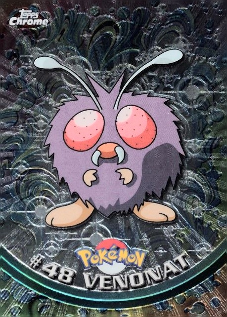 2000 Topps Chrome Pokemon T.V. Venonat #48 TCG Card