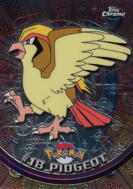 2000 Topps Chrome Pokemon T.V. Pidgeot #18 TCG Card