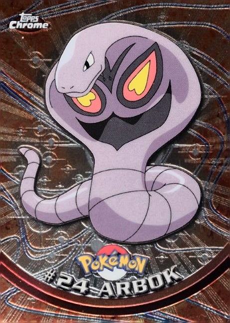 2000 Topps Chrome Pokemon T.V. Arbok #24 TCG Card