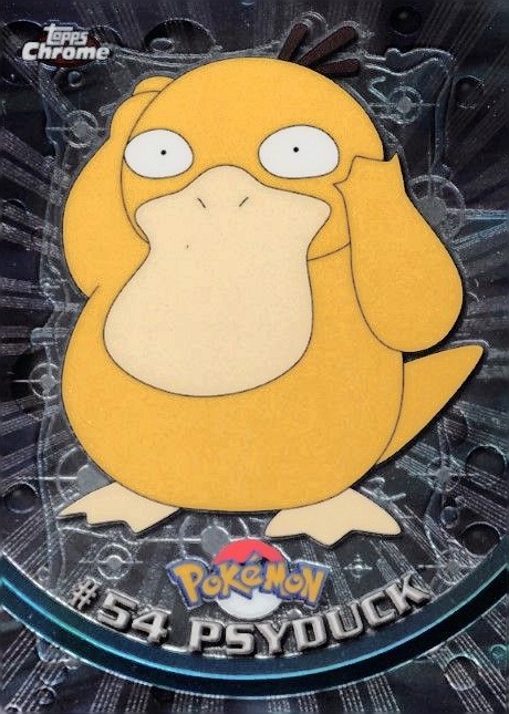 2000 Topps Chrome Pokemon T.V. Psyduck #54 TCG Card