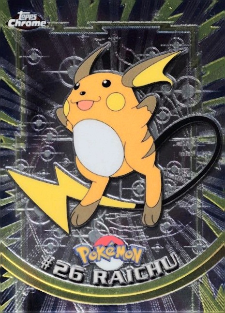 2000 Topps Chrome Pokemon T.V. Raichu #26 TCG Card