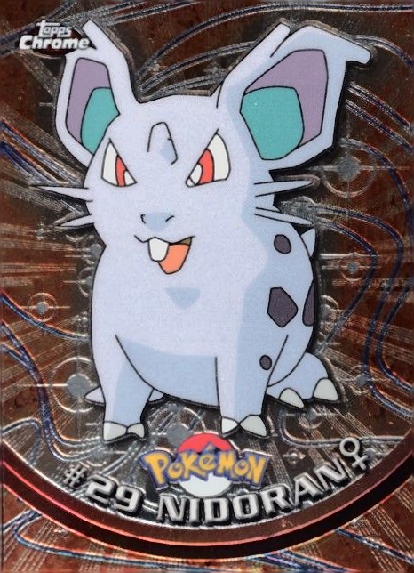 2000 Topps Chrome Pokemon T.V. Nidoran #29 TCG Card