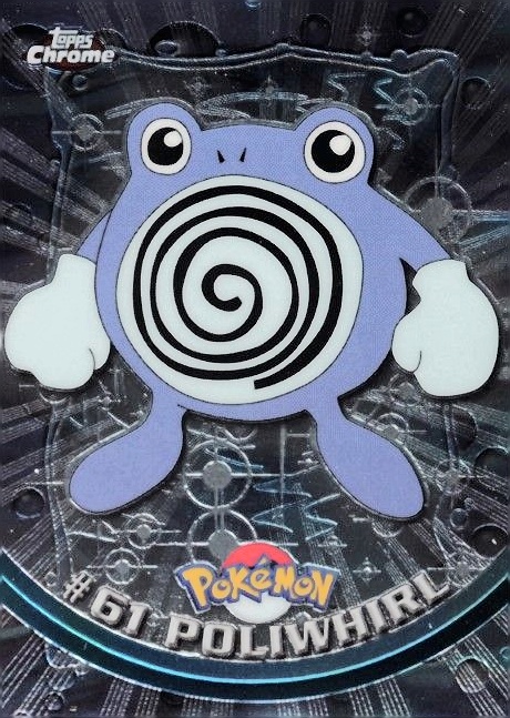 2000 Topps Chrome Pokemon T.V. Poliwhirl #61 TCG Card