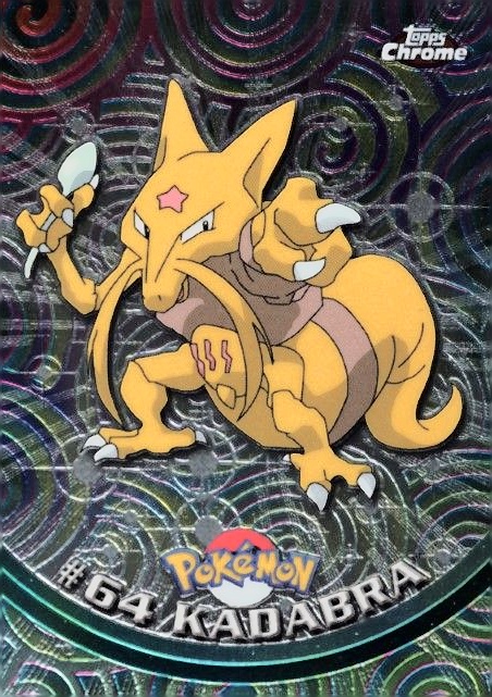 2000 Topps Chrome Pokemon T.V. Kadabra #64 TCG Card