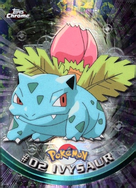 2000 Topps Chrome Pokemon T.V. Ivysaur #2 TCG Card