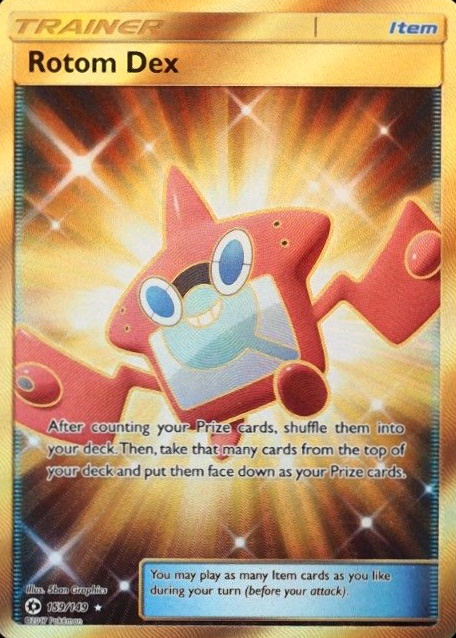 2017 Pokemon Sun & Moon  Full Art/Rotom Dex #159 TCG Card