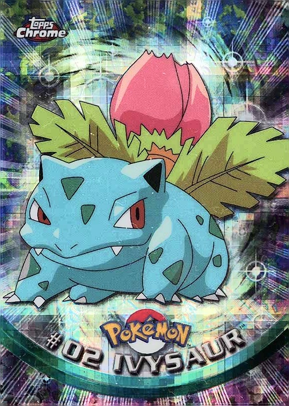 2000 Topps Chrome Pokemon T.V. Ivysaur #2 TCG Card