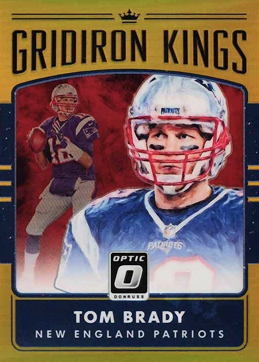 2016 Panini Donruss Optic Gridiron Kings Tom Brady #3 Football Card