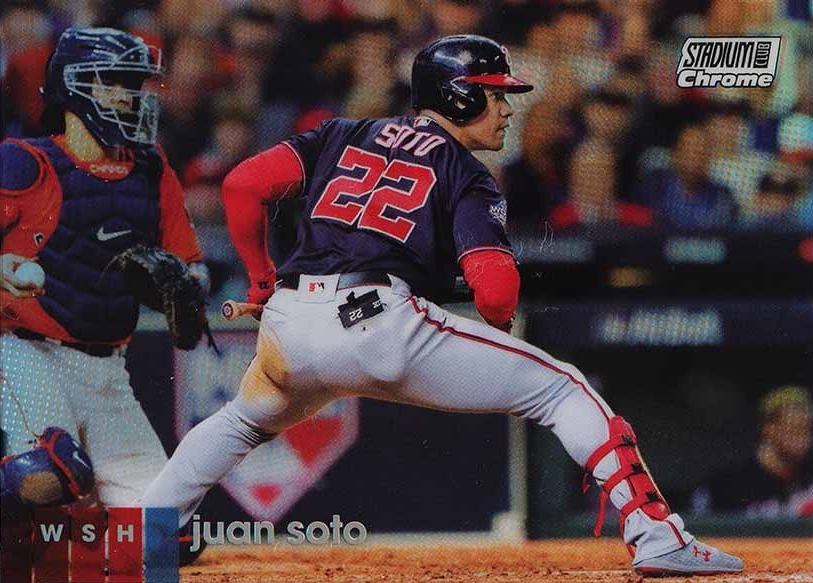 2020 Stadium Club Chrome Juan Soto #104 Baseball Card