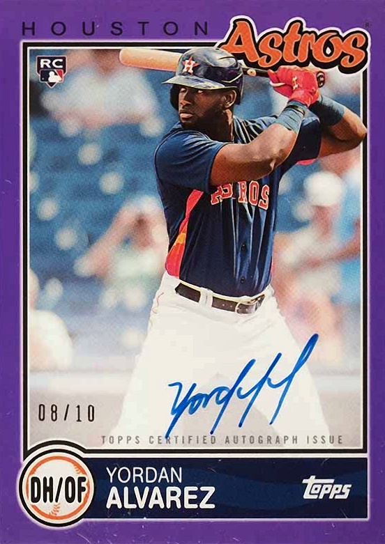 2020 Topps Brooklyn Collection Autographs Yordan Alvarez #YAL Baseball Card