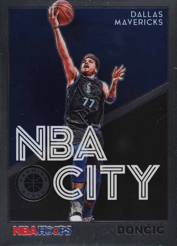 2019 Hoops Premium Stock NBA City Luka Doncic #30 Basketball Card