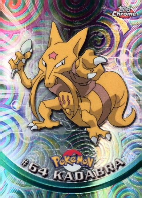 2000 Topps Chrome Pokemon T.V. Kadabra #64 TCG Card