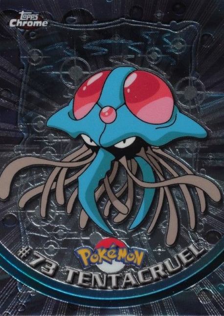 2000 Topps Chrome Pokemon T.V. Tentacruel #73 TCG Card