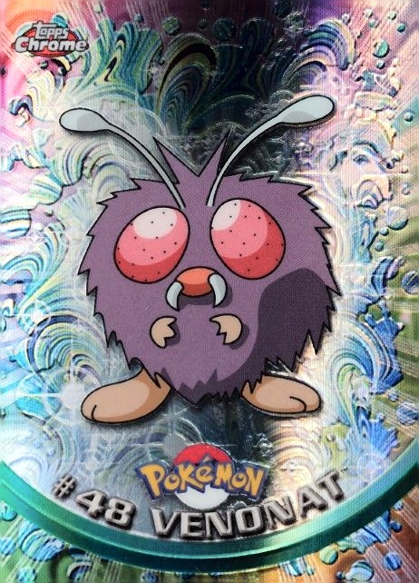 2000 Topps Chrome Pokemon T.V. Venonat #48 TCG Card